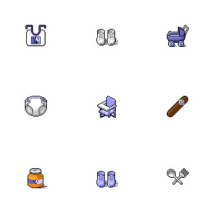 Mac Baby icon sets preview