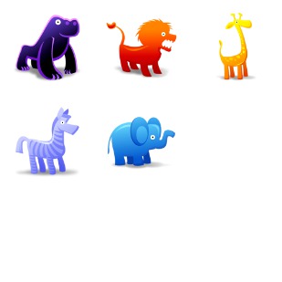 Animal Toys icon sets preview