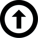 up,arrow,circle icon