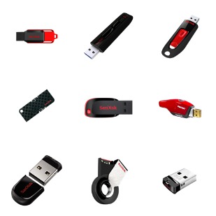 Sandisk USB Drive icon sets preview