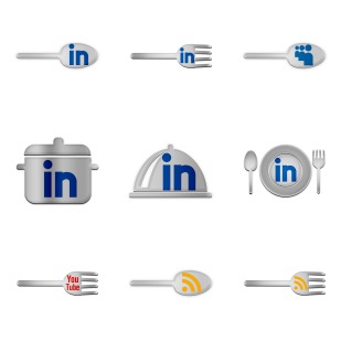 Social Food icon sets preview