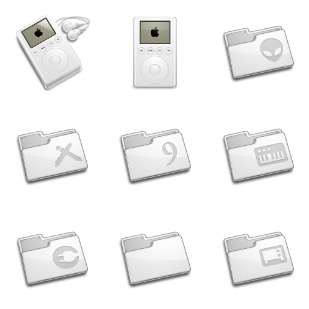 World of Aqua Rev 2 Folders icon sets preview