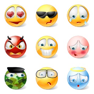 Vista Style Emot icon sets preview