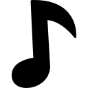 Music composition note icon