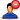 blue, user, male, stop icon