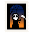 stamp skeleton icon