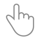 one, finger icon