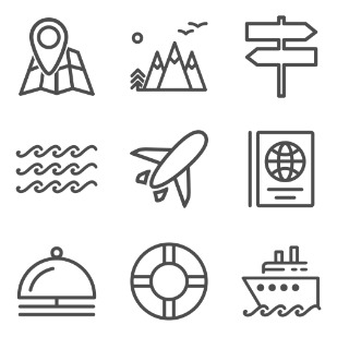 Travelling set, IInd part icon sets preview