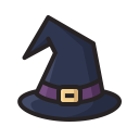 scary, horror, magic, witch, halloween, hat icon