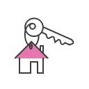 lock, key, keys, apartment, home, house, real estate icon