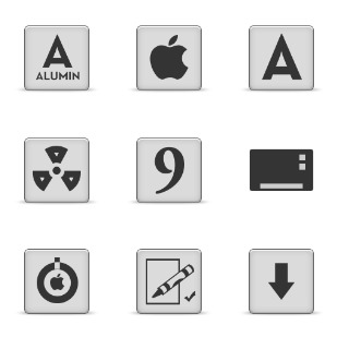 ALUMIN 1 icon sets preview