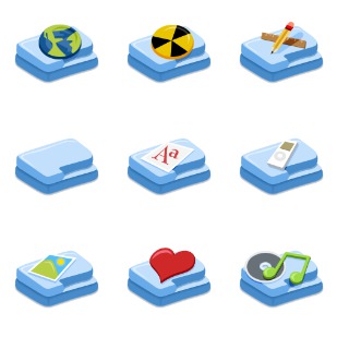 Fush Folders icon sets preview