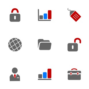 Office icon sets preview