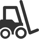 truck, fork icon