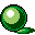 Green marble icon