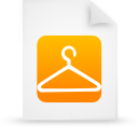 paper, document, orange, file icon