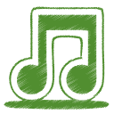 Green, Itunes, Music, Note, Tone icon