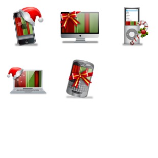 Christmas Gadgets icon sets preview