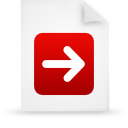 red, document, paper, file icon
