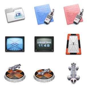 Space 1999 icon sets preview
