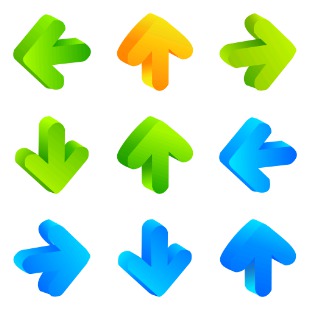 Free Arrow icon sets preview