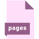 format, file, document, extension, pages icon