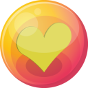 heart yellow 4 icon