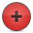 button,plus,red icon