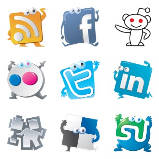 Jive Social Media icon sets preview