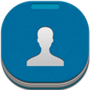 Contacts, Flat, Round icon