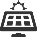 panel, solar icon