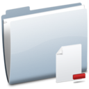 Folder Doc Remove icon