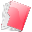 pink, folder icon