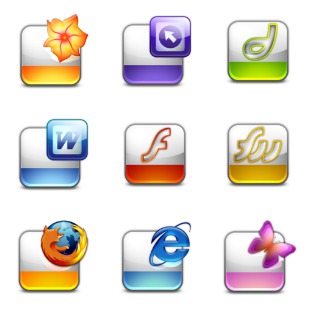 Windows V1 file associates icon sets preview