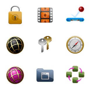 Fake7 Black Berry icon sets preview