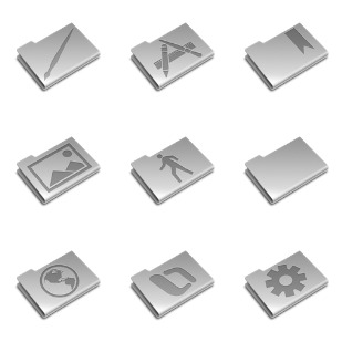 Pry Etched Aluminium icon sets preview