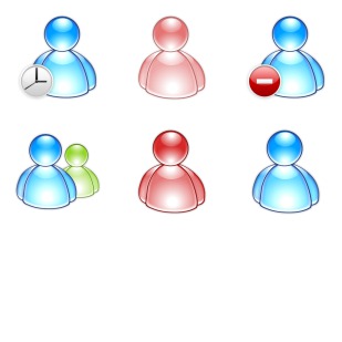 MSN Messenger Aqua icon sets preview