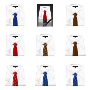 Shirt N Tie icon sets preview
