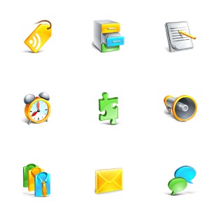 Blogging icon sets preview