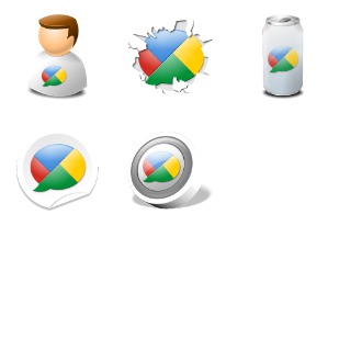 Google Buzz Kit icon sets preview