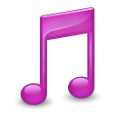 Music, Purple, Sidebar icon