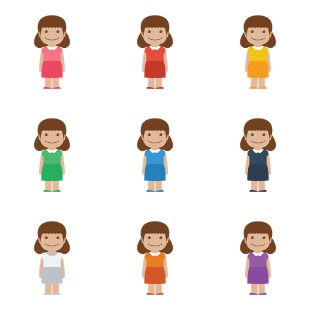 Little Girl icon sets preview