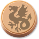 token, dragon icon