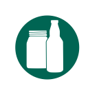 glass, jars, recycling, bottles, bottle, glass recycling, kitchen icon