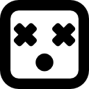 Blind square face icon