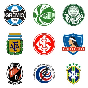 South American Football Club icon sets preview