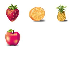 Fruits icon sets preview