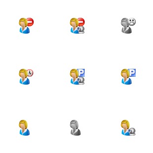 Video Chat Status icon sets preview