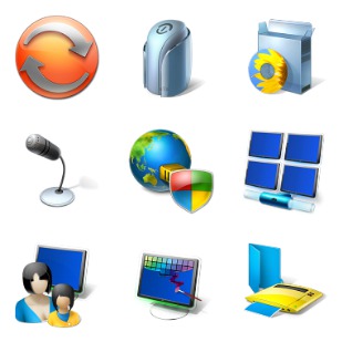 Blue Memory 2 icon sets preview