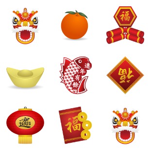 Chinese New Year Icons icon sets preview